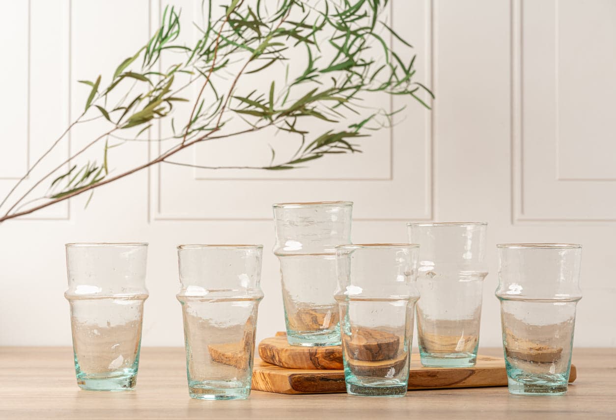 Clear beldi tea glass